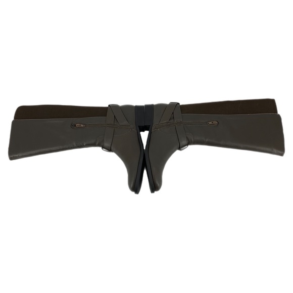 Sole Society So-Maddy Dark Mushroom Napa Angel Leather Boots - Picture 3 of 10